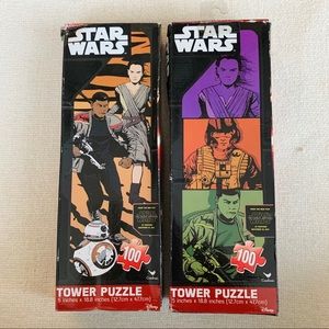 2 Star Wars 100pc Tower Puzzles The Force Awakens